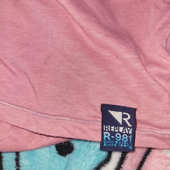 Replay Women's White and Pink T-shirt - Picture 5 of 7